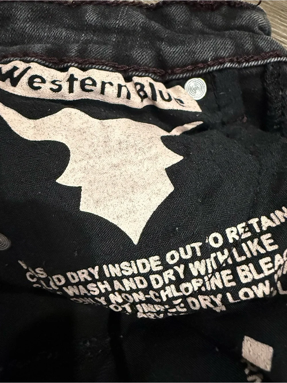 Western Blue Kids Black Flared Jeans with Embroidered and Embellished Details